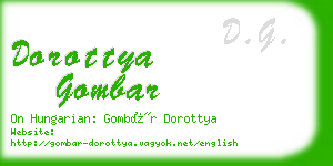 dorottya gombar business card